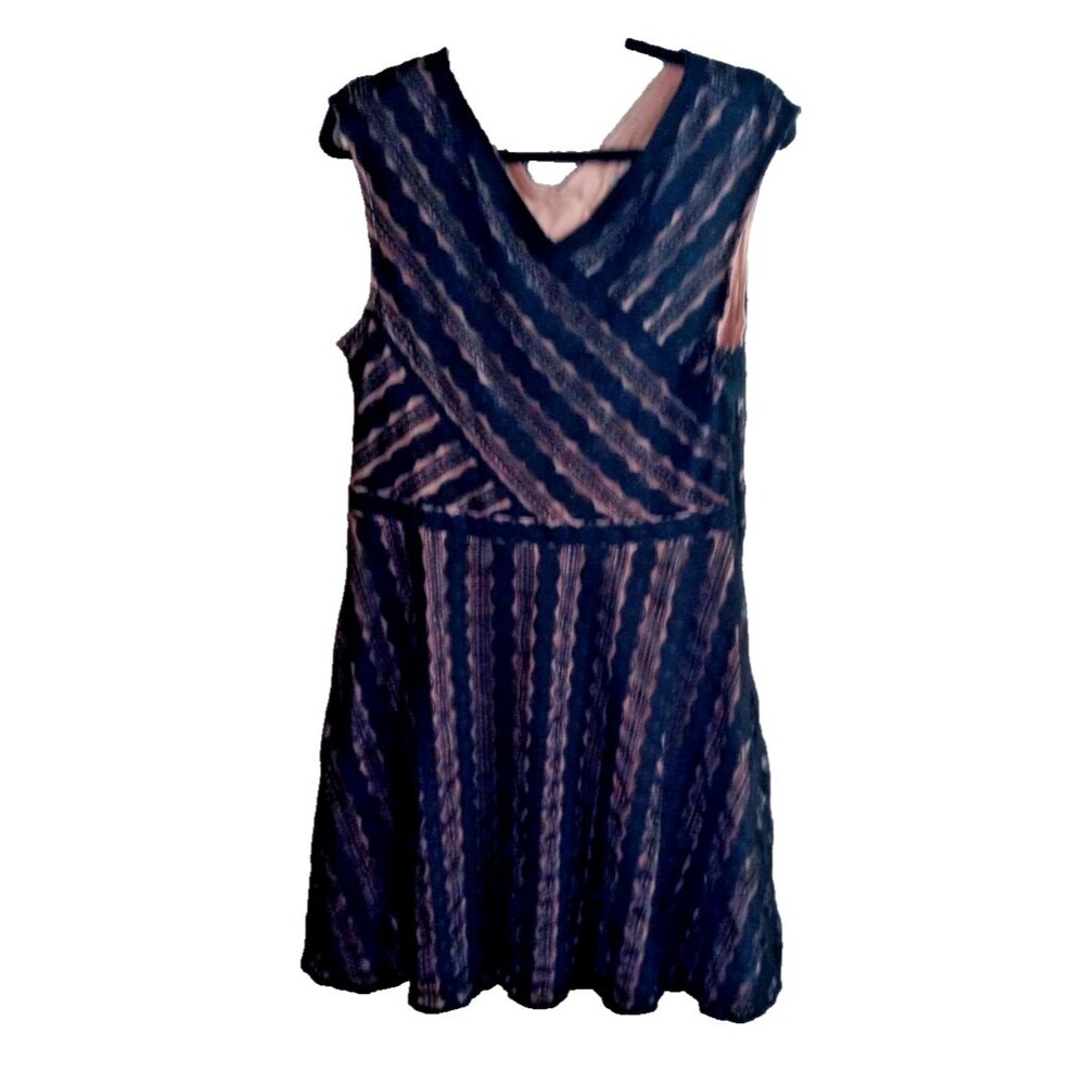 DB est. 1962 Midi Dress Women's Size 14 Black Lace Lined Sleeveless